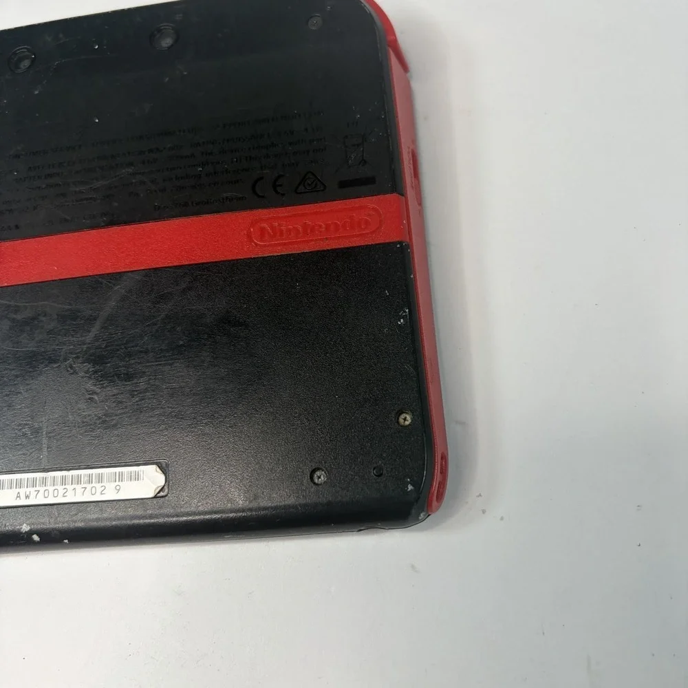 2 Nintendo 2DS Console Black / Red Crimson Slate Model Untested For Parts Set